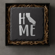 California Slate Coasters 4x4 Laser Engraved Stone Drink Coasters California Home Décor Golden State Established 1850 Gift