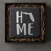 Florida Slate Coasters 4x4 Laser Engraved Stone Drink Coasters Florida Home Décor Sunshine State Established 1845 Gift