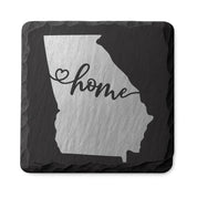 Georgia Slate Coasters 4x4 Laser Engraved Stone Drink Coasters Georgia Home Décor Peach State Established 1788 Gift