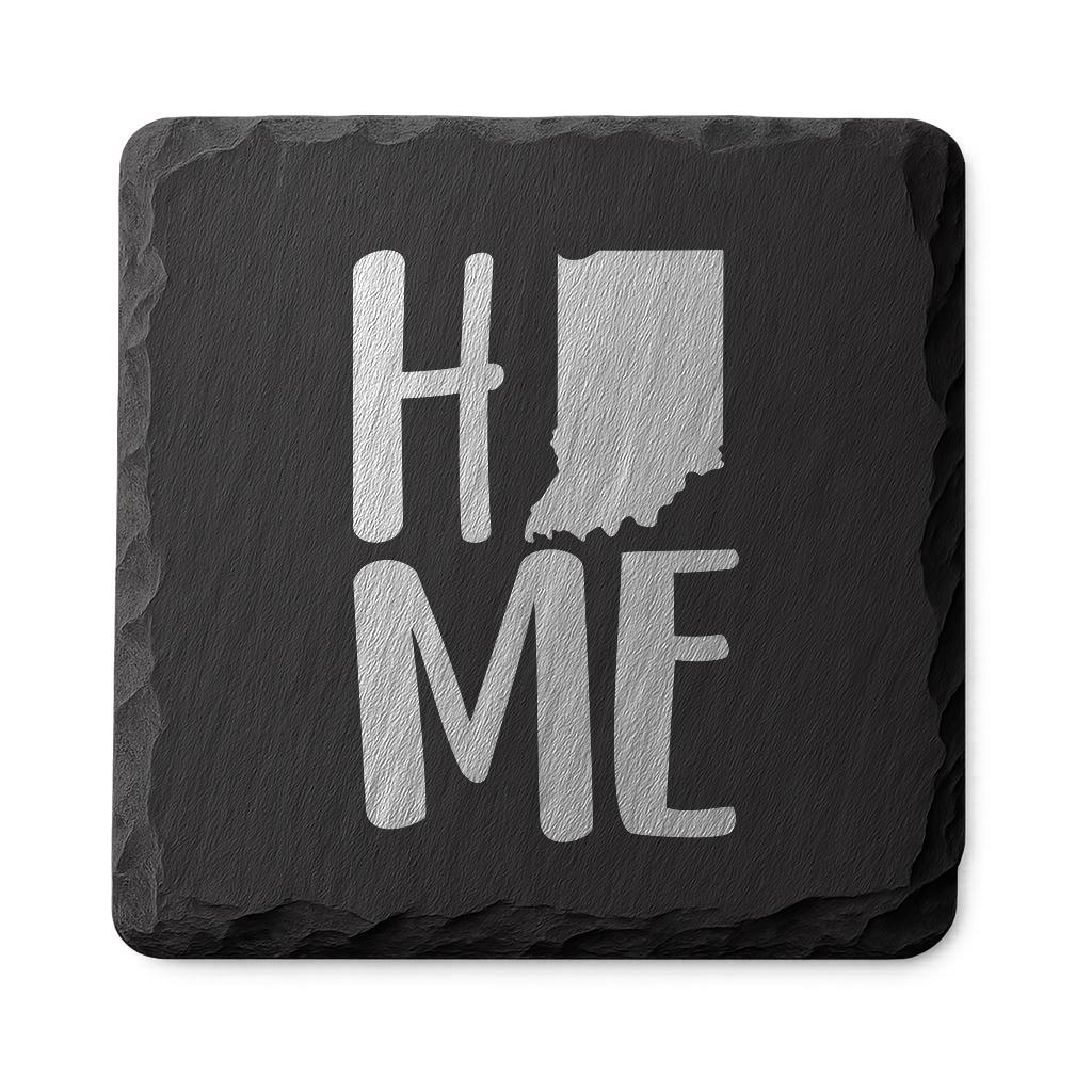 Indiana Slate Coasters 4x4 Laser Engraved Stone Drink Coasters Indiana Home Decor Hoosier State Established 1816 Gift