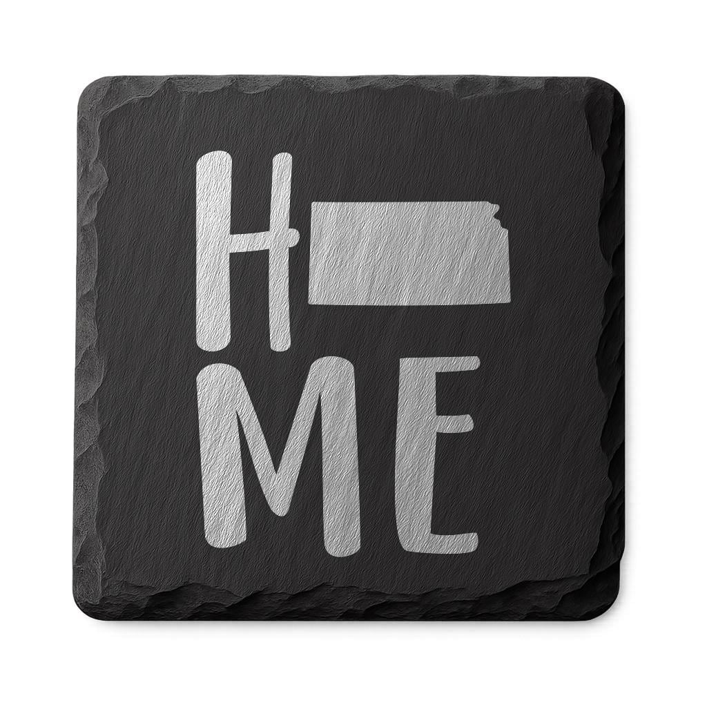 Kansas Slate Coasters 4x4 Laser Engraved Stone Drink Coasters Kansas Home Décor Sunflower State Established 1861 Gift