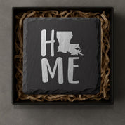 Louisiana Slate Coasters 4x4 Laser Engraved Stone Drink Coasters Louisiana Home Décor Pelican State Established 1812 Gift