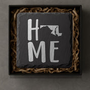 Maryland Slate Coasters 4x4 Laser Engraved Stone Drink Coasters Maryland Home Décor Old Line State Established 1788 Gift