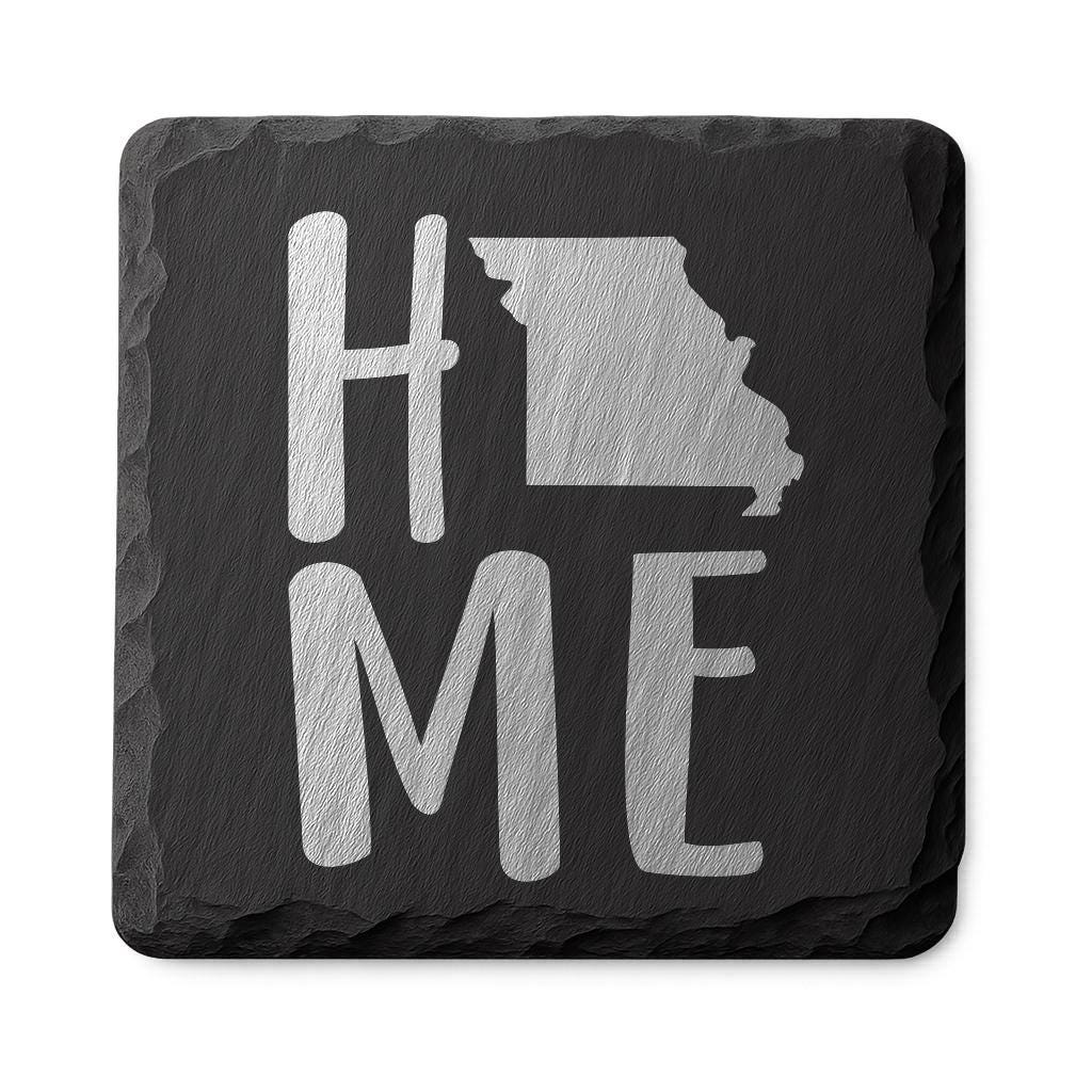 Missouri Slate Coasters 4x4 Laser Engraved Stone Drink Coasters Missouri Home Décor Show Me State Established 1821 Gift