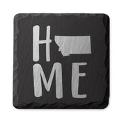 Montana Slate Coasters 4x4 Laser Engraved Stone Drink Coasters Montana Home Décor Treasure State Established 1889 Gift