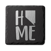 Nevada Slate Coasters 4x4 Laser Engraved Stone Drink Coasters Nevada Home Décor Silver State Established 1864 Gift