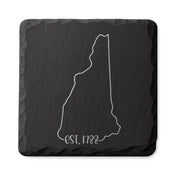 New Hampshire Slate Coasters 4x4 Laser Engraved Stone Drink Coasters New Hampshire Home Décor Granite State Established 1788 Gift
