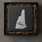 New Hampshire Slate Coasters 4x4 Laser Engraved Stone Drink Coasters New Hampshire Home Décor Granite State Established 1788 Gift