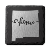 New Mexico Slate Coasters 4x4 Laser Engraved Stone Drink Coasters New Mexico Home Décor Land of Enchantment Established 1912 Gift