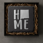 New Mexico Slate Coasters 4x4 Laser Engraved Stone Drink Coasters New Mexico Home Décor Land of Enchantment Established 1912 Gift
