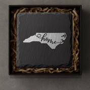 North Carolina Slate Coasters 4x4 Laser Engraved Stone Drink Coasters North Carolina Home Décor Tar Heel State Established 1789 Gift