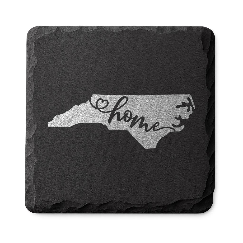 North Carolina Slate Coasters 4x4 Laser Engraved Stone Drink Coasters North Carolina Home Décor Tar Heel State Established 1789 Gift