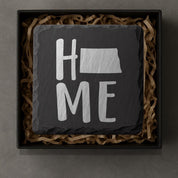 North Dakota Slate Coasters 4x4 Laser Engraved Stone Drink Coasters North Dakota Home Décor Peace Garden State Established 1889 Gift