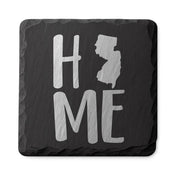 New Jersey Slate Coasters 4x4 Laser Engraved Stone Drink Coasters New Jersey Home Décor Garden State Established 1787 Gift