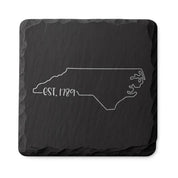 North Carolina Slate Coasters 4x4 Laser Engraved Stone Drink Coasters North Carolina Home Décor Tar Heel State Established 1789 Gift