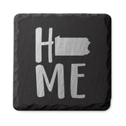 Pennsylvania Slate Coasters 4x4 Laser Engraved Stone Drink Coasters Pennsylvania Home Décor Keystone State Established 1787 Gift