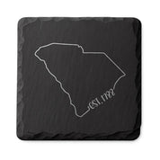 South Carolina Slate Coasters 4x4 Laser Engraved Stone Drink Coasters South Carolina Home Décor Palmetto State Established 1788 Gift