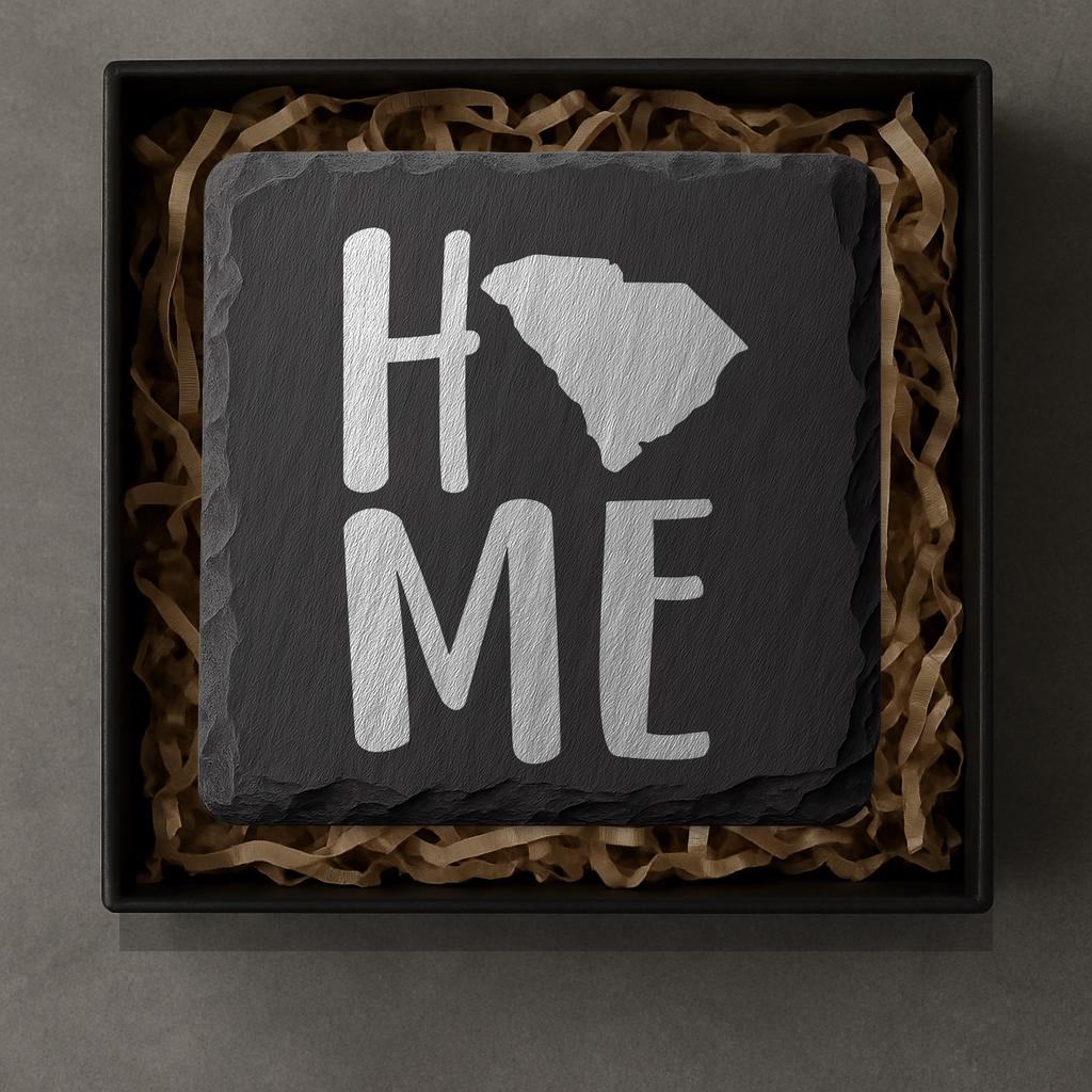 South Carolina Slate Coasters 4x4 Laser Engraved Stone Drink Coasters South Carolina Home Décor Palmetto State Established 1788 Gift