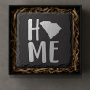 South Carolina Slate Coasters 4x4 Laser Engraved Stone Drink Coasters South Carolina Home Décor Palmetto State Established 1788 Gift
