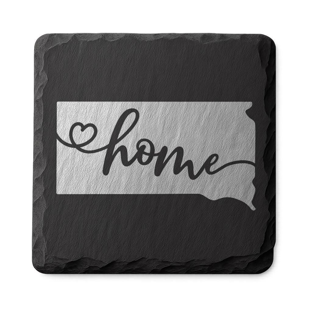 South Dakota Slate Coasters 4x4 Laser Engraved Stone Drink Coasters South Dakota Home Décor Mount Rushmore State Established 1889 Gift