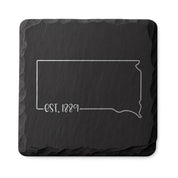 South Dakota Slate Coasters 4x4 Laser Engraved Stone Drink Coasters South Dakota Home Décor Mount Rushmore State Established 1889 Gift