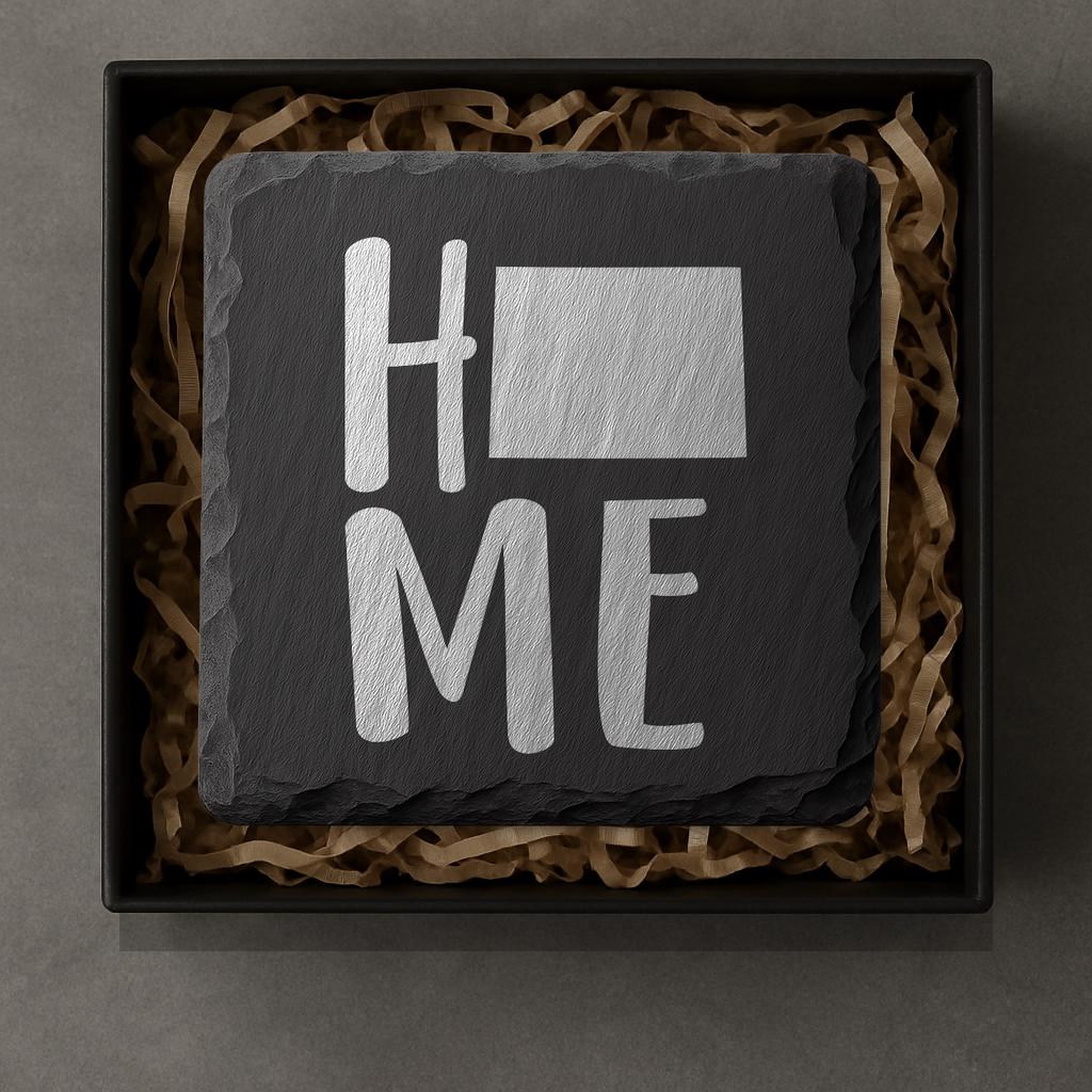 Wyoming Slate Coasters 4x4 Laser Engraved Stone Drink Coasters Wyoming Home Décor Equality State Established 1890 Gift