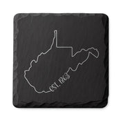 West Virginia Slate Coasters 4x4 Laser Engraved Stone Drink Coasters West Virginia Home Décor Mountain State Established 1863 Gift
