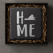 Virginia Slate Coasters 4x4 Laser Engraved Stone Drink Coasters Virginia Home Décor Old Dominion Established 1788 Gift