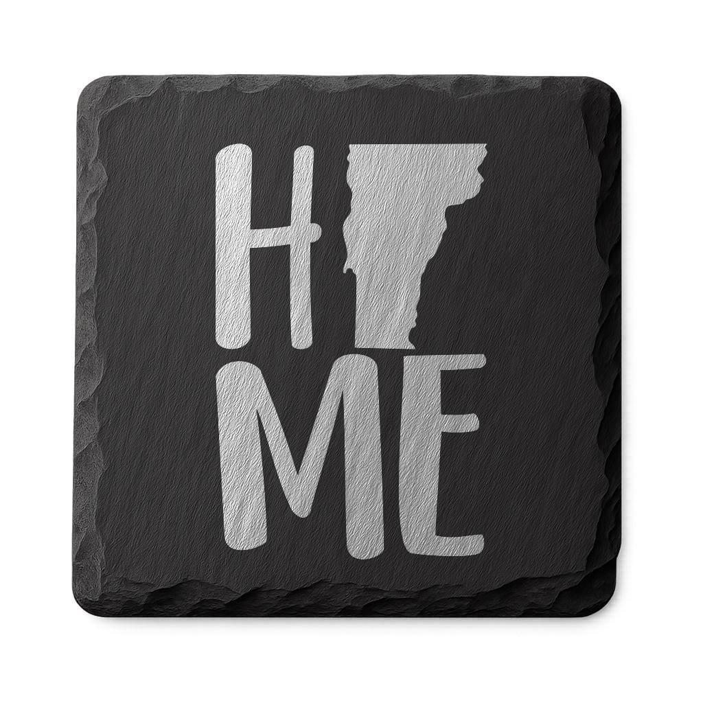 Vermont Slate Coasters 4x4 Laser Engraved Stone Drink Coasters Vermont Home Décor Green Mountain State Established 1791 Gift