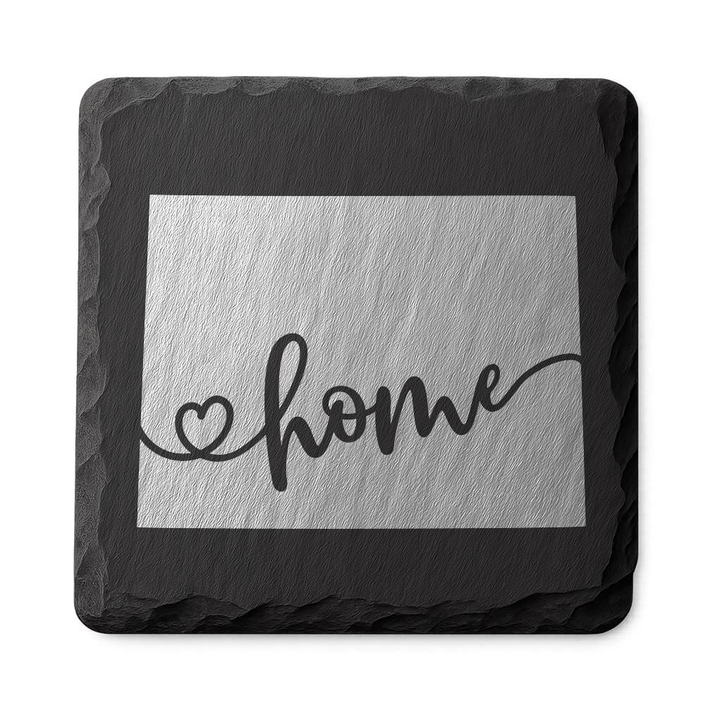 Wyoming Slate Coasters 4x4 Laser Engraved Stone Drink Coasters Wyoming Home Décor Equality State Established 1890 Gift