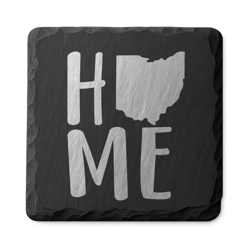 Ohio Slate Coasters 4x4 Laser Engraved Stone Drink Coasters Ohio Home Décor Buckeye State Established 1803 Gift