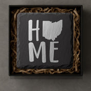 Ohio Slate Coasters 4x4 Laser Engraved Stone Drink Coasters Ohio Home Décor Buckeye State Established 1803 Gift