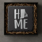 Rhode Island Slate Coasters 4x4 Laser Engraved Stone Drink Coasters Rhode Island Home Décor Ocean State Established 1790 Gift