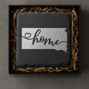 South Dakota Slate Coasters 4x4 Laser Engraved Stone Drink Coasters South Dakota Home Décor Mount Rushmore State Established 1889 Gift