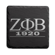 Zeta Phi Beta Sorority Slate Coasters • ZΦB Gift • Founder’s Day Gift • Devastating Diva Gift • Zeta Home Decor • Greek Life Sorority Gift