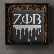Zeta Phi Beta Sorority Slate Coasters • ZΦB Gift • Founder’s Day Gift • Devastating Diva Gift • Zeta Home Decor • Greek Life Sorority Gift
