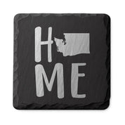 Washington Slate Coasters 4x4 Laser Engraved Stone Drink Coasters Washington Home Décor Evergreen State Established 1889 Gift