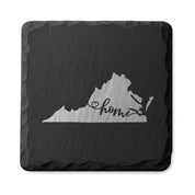 Virginia Slate Coasters 4x4 Laser Engraved Stone Drink Coasters Virginia Home Décor Old Dominion Established 1788 Gift