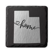 Utah Slate Coasters 4x4 Laser Engraved Stone Drink Coasters Utah Home Décor Beehive State Established 1896 Gift