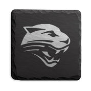 Powell Panthers Slate Coaster • Personalized Jersey Number • Wyoming sportsGift • 4x4 Engraved Stone