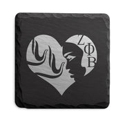Zeta Phi Beta Sorority Slate Coasters • ZΦB Gift • Founder’s Day Gift • Devastating Diva Gift • Zeta Home Decor • Greek Life Sorority Gift