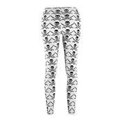 Skull and Crossbones Womens Leggings - Super Soft Elastic Fit Leggings-The Dandelion Design Co