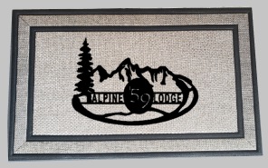 Custom Logo  Personalized Doormat - High Quality Rubber Backed Door Mat