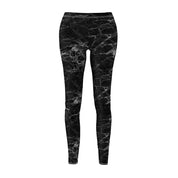 Black Granite Athletic Womens Leggings - Super Soft Elastic Fit Leggings-The Dandelion Design Co