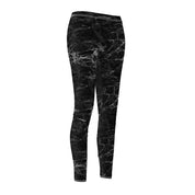 Black Granite Athletic Womens Leggings - Super Soft Elastic Fit Leggings-The Dandelion Design Co