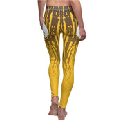 Wyoming Cowboys Leggings - The World Needs More Cowboys Womens Leggings - Women's Cut & Sew Casual Leggings - Brown and Gold-The Dandelion Design Co
