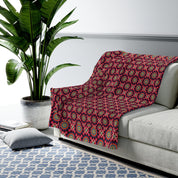 Kaleidoscope Velveteen Plush Blanket - Fun Kaleidoscope Home Decor - Kids Cozy Blanket - Accent Blanket-The Dandelion Design Co