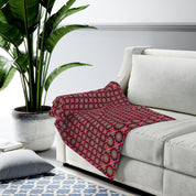 Kaleidoscope Velveteen Plush Blanket - Fun Kaleidoscope Home Decor - Kids Cozy Blanket - Accent Blanket-The Dandelion Design Co