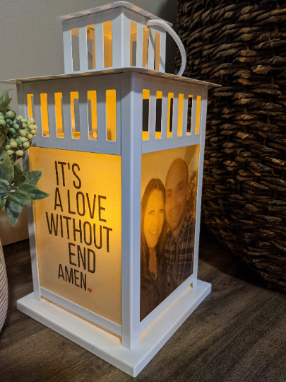 You Will Forever Be My Always Love Lantern - Multiple Options - Personalized with your photos - Wedding Gift - Anniversary-The Dandelion Design Co