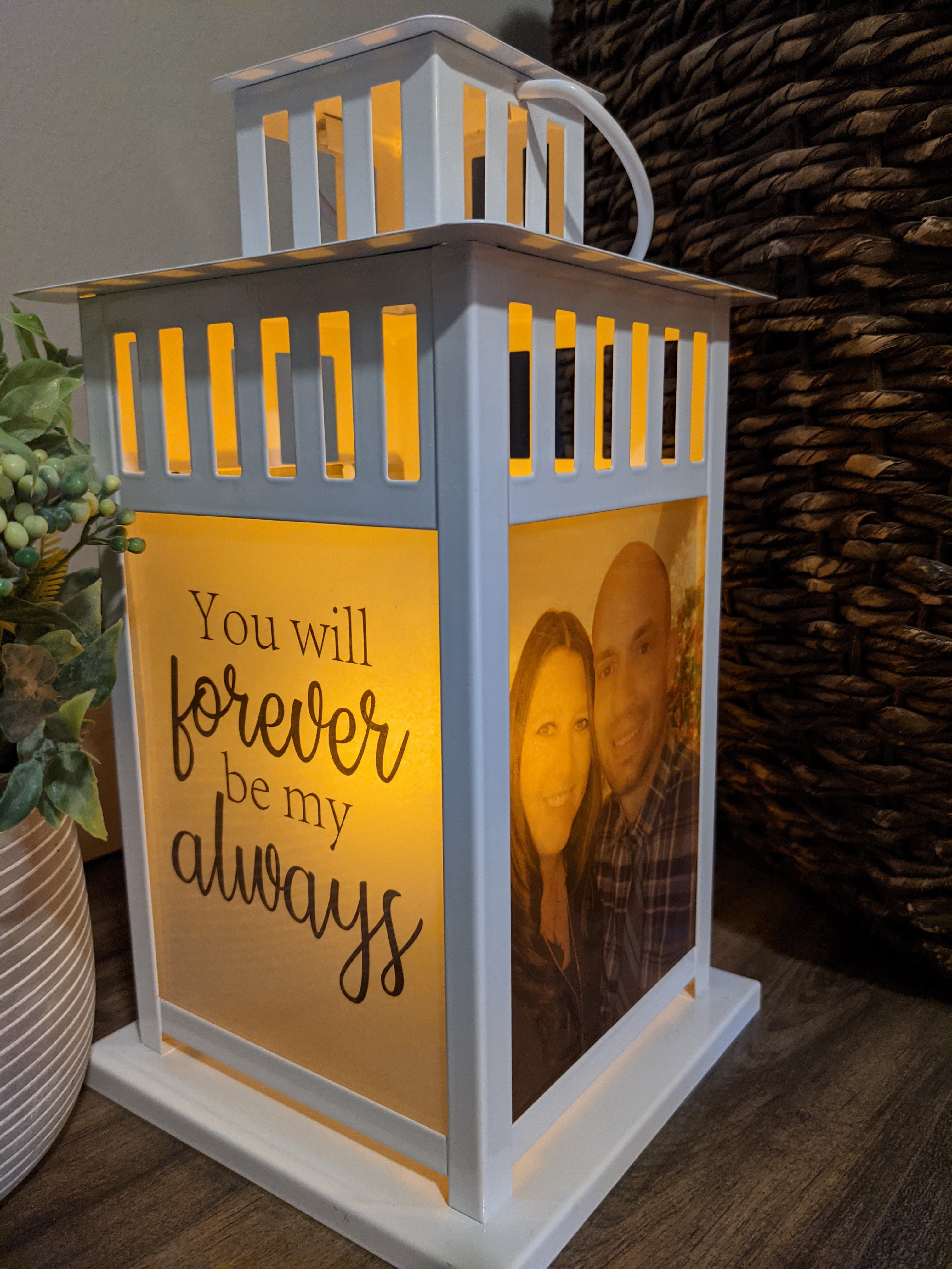 It was Always you Love Lantern - Multiple Options! - Personalized with your photos - Wedding Gift - Anniversary-The Dandelion Design Co